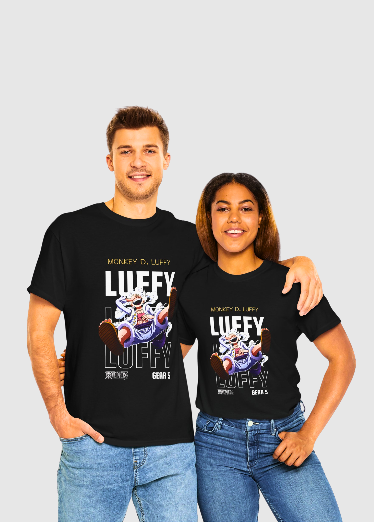 Unisex - Monkey D. Luffy – Gear 5 Anime T-Shirt (100% Cotton) - Image 7