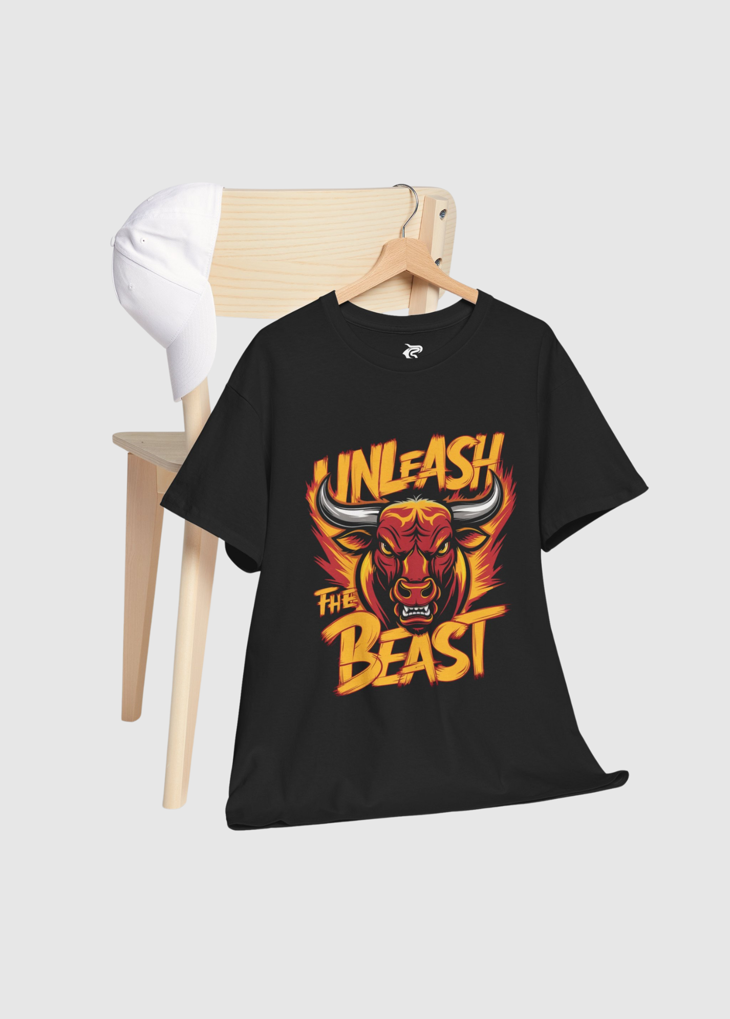 Unleash the Beast – Black Cotton T-Shirt for GYM Lovers (Unisex) - Image 4