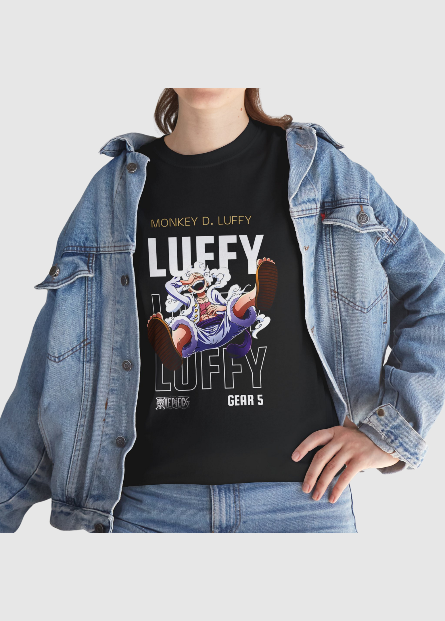 Unisex - Monkey D. Luffy – Gear 5 Anime T-Shirt (100% Cotton) - Image 6