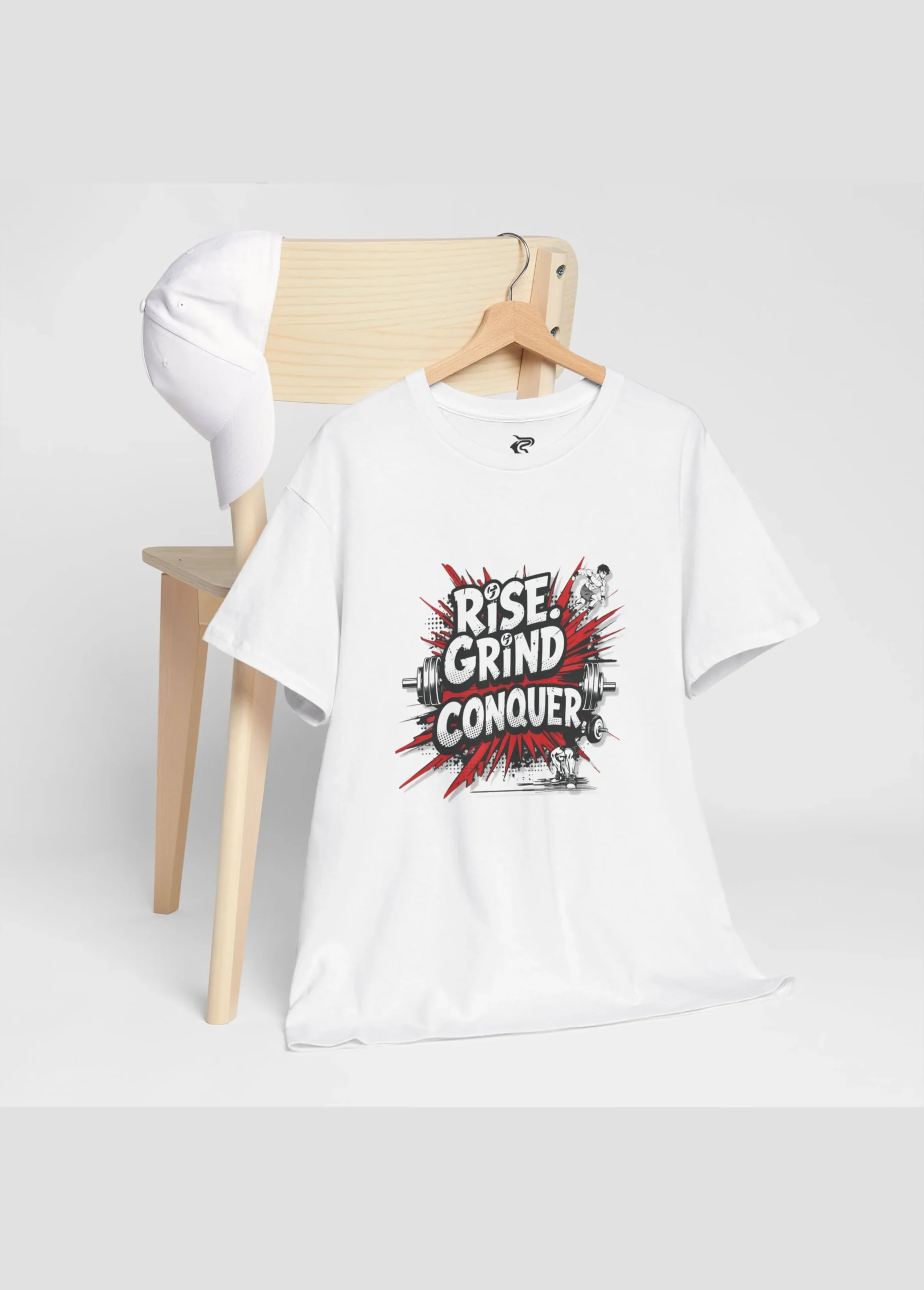 RISE. GRIND. CONQUER. – Unisex Gym T-Shirt - Image 6