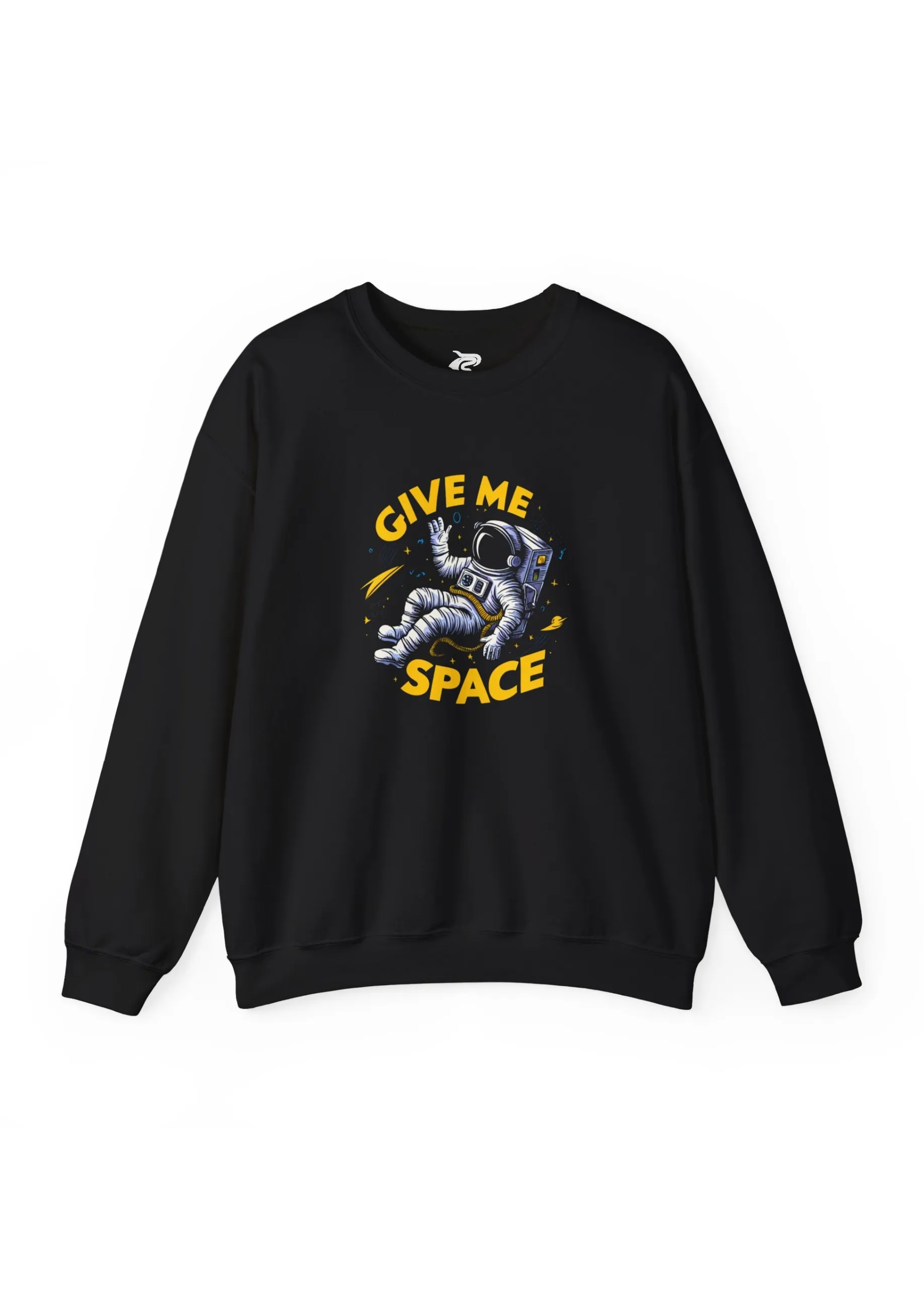 Give Me Space | Premium 350 GSM Black Astronaut Sweatshirt for Men