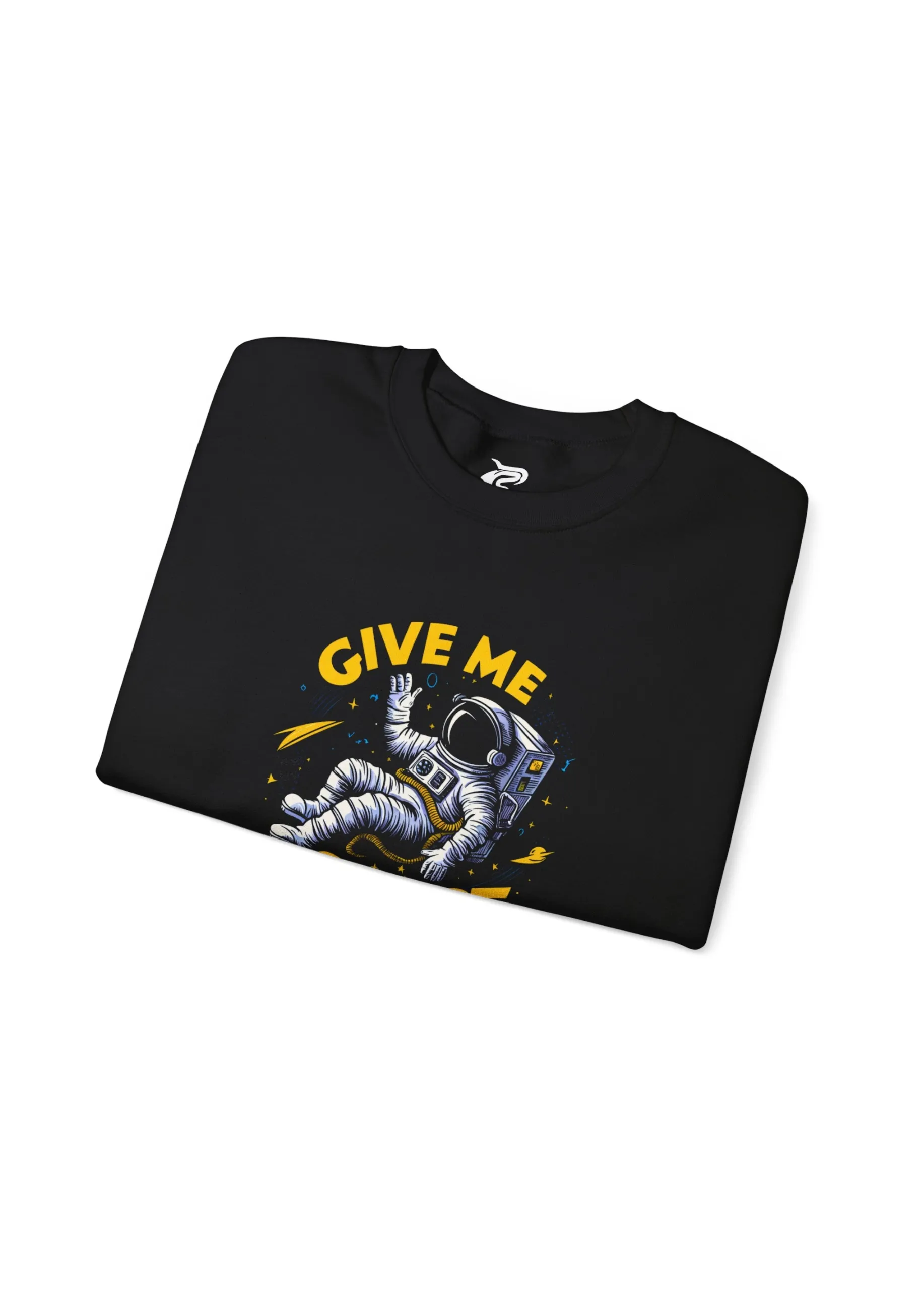 Give Me Space | Premium 350 GSM Black Astronaut Sweatshirt for Men - Image 3