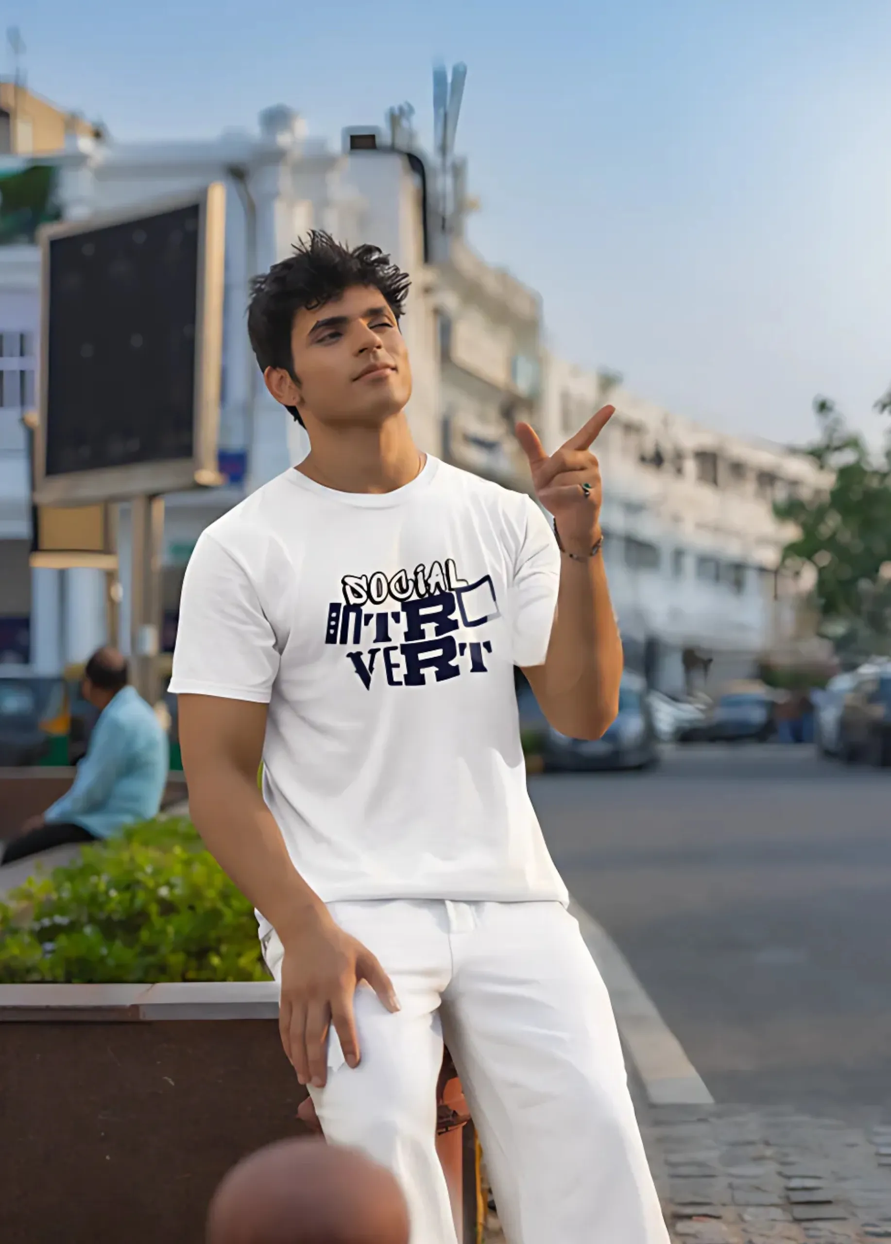 SOCIAL INTROVERT | Premium 180 GSM Cotton T-Shirt for Men - Image 4