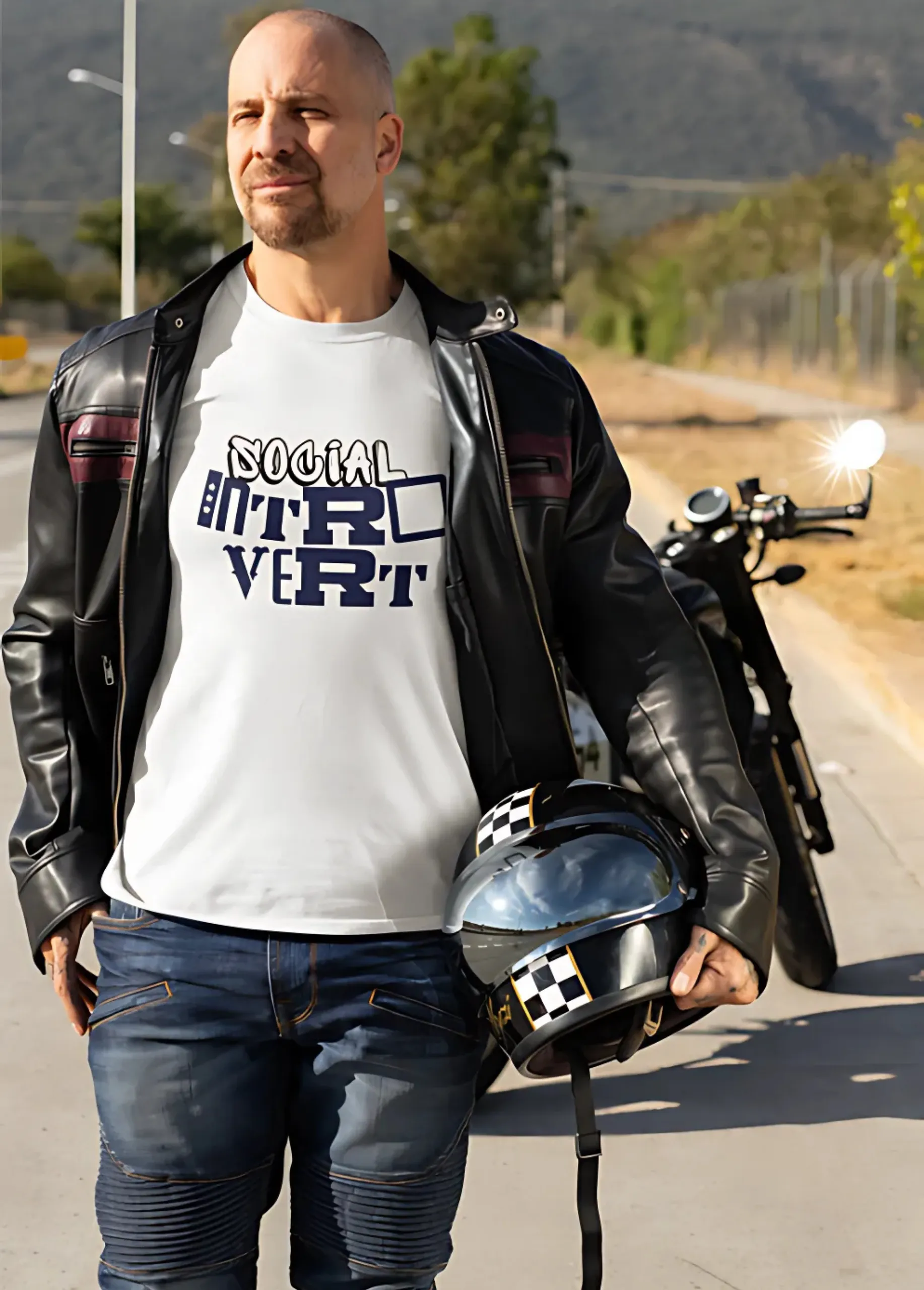 SOCIAL INTROVERT | Premium 180 GSM Cotton T-Shirt for Men - Image 6