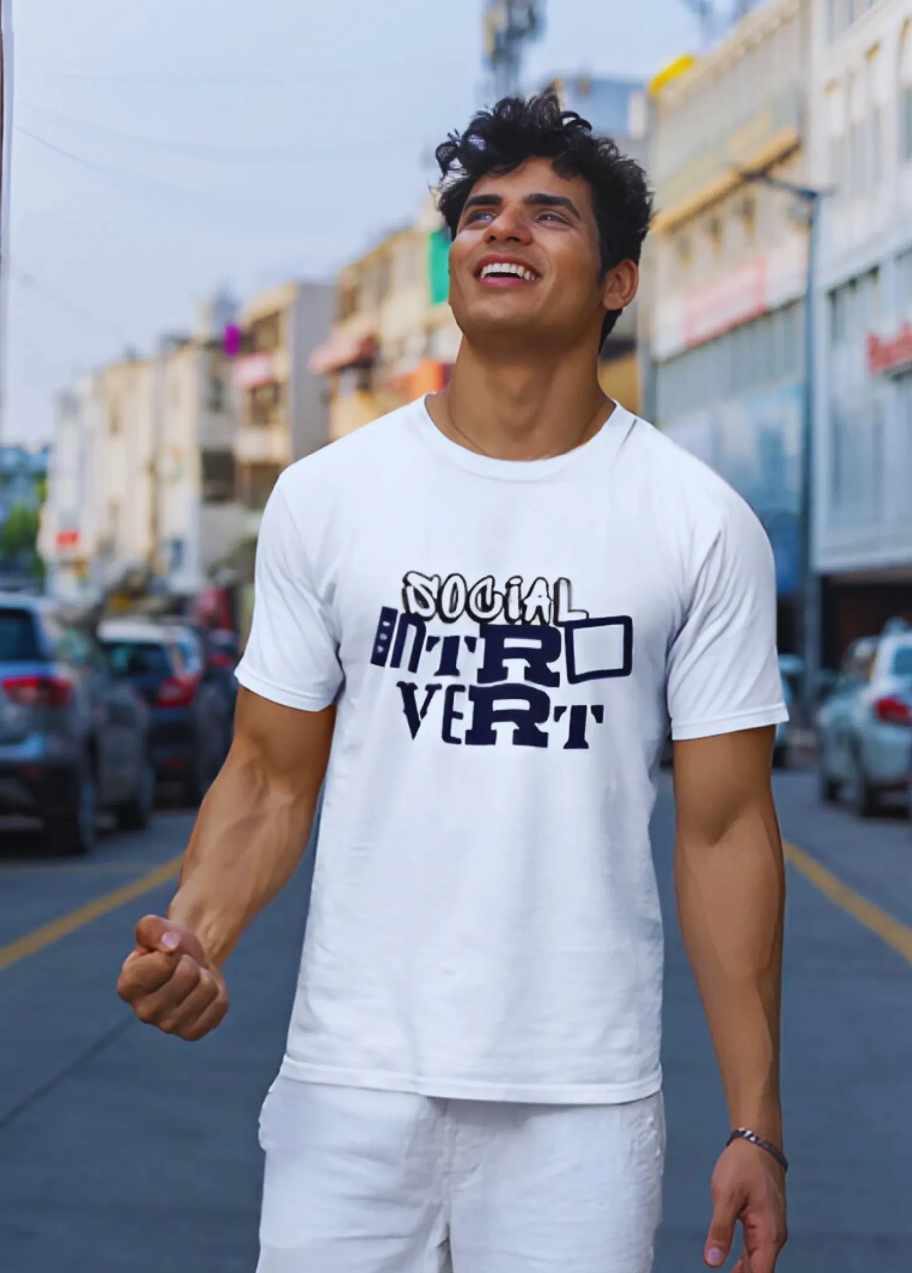 SOCIAL INTROVERT | Premium 180 GSM Cotton T-Shirt for Men - Image 8