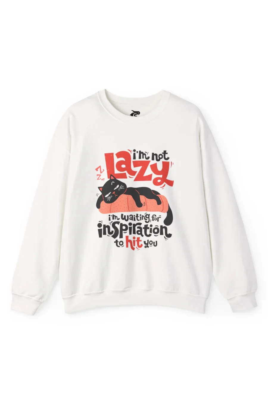 I'm Not Lazy | Premium 350 GSM Funny Cat Sweatshirt for Women