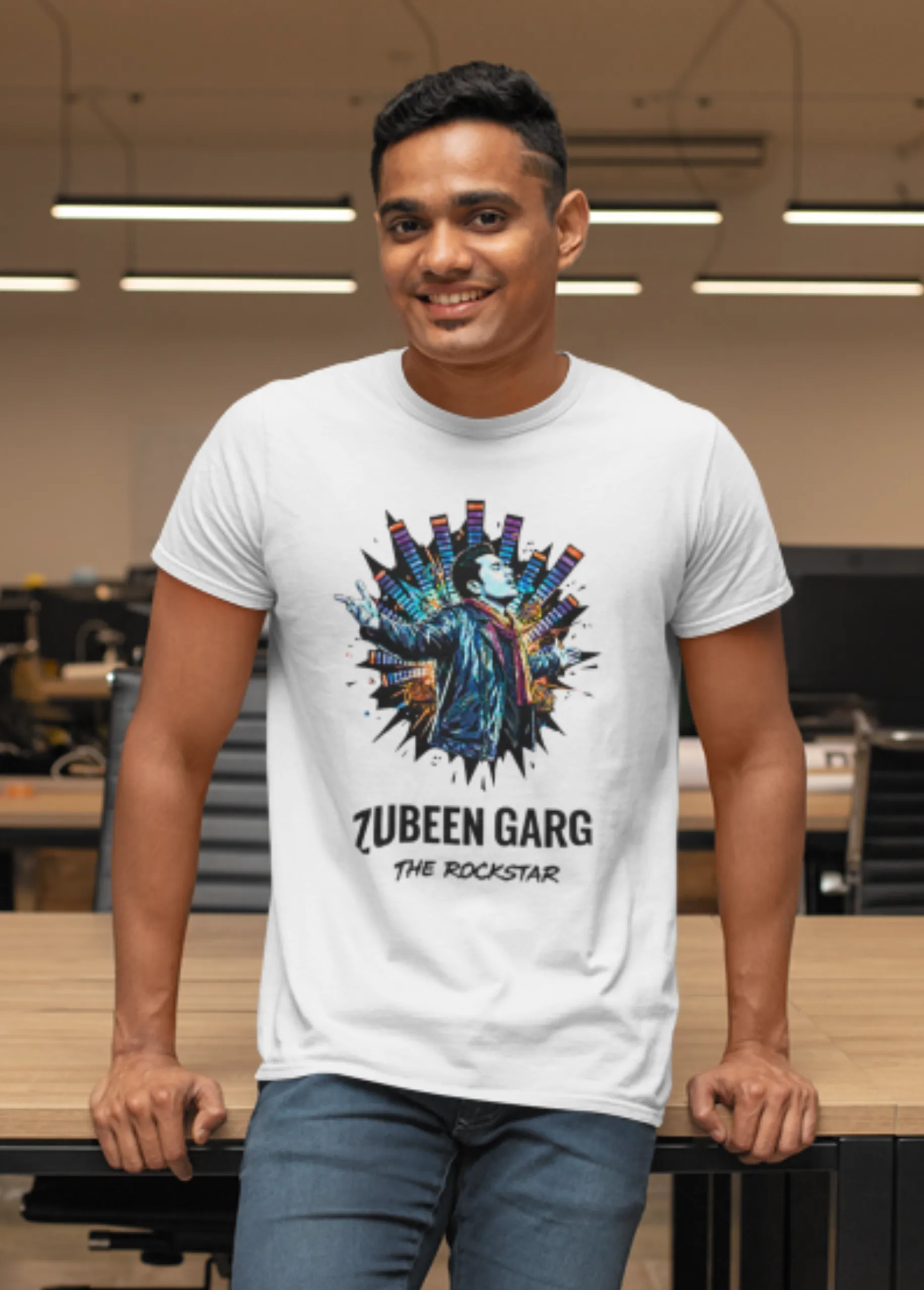Zubeen Garg The Rockstar | Premium 180 GSM Tribute T-Shirt - Image 9