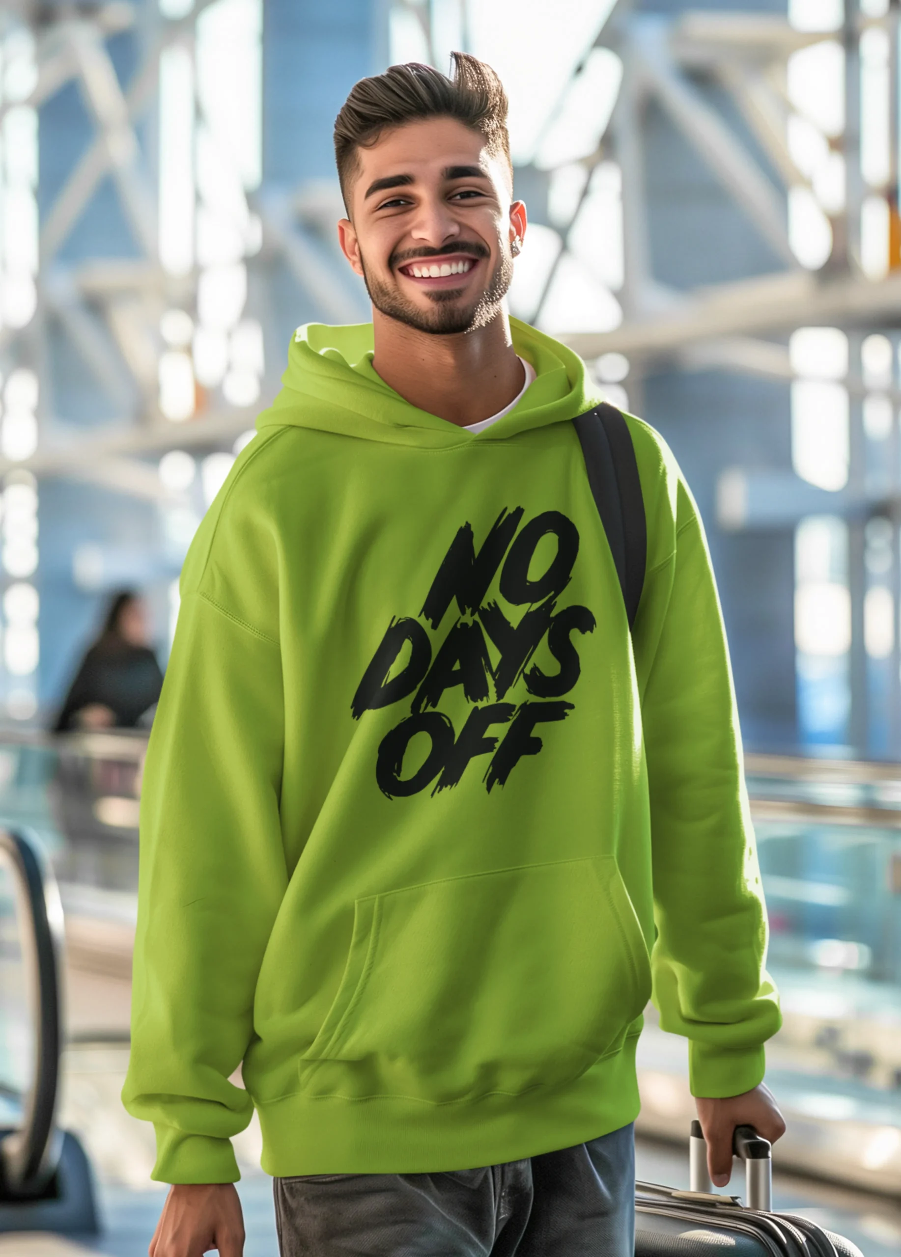 NO DAYS OFF | Premium Motivational Streetwear Hoodie - Image 2