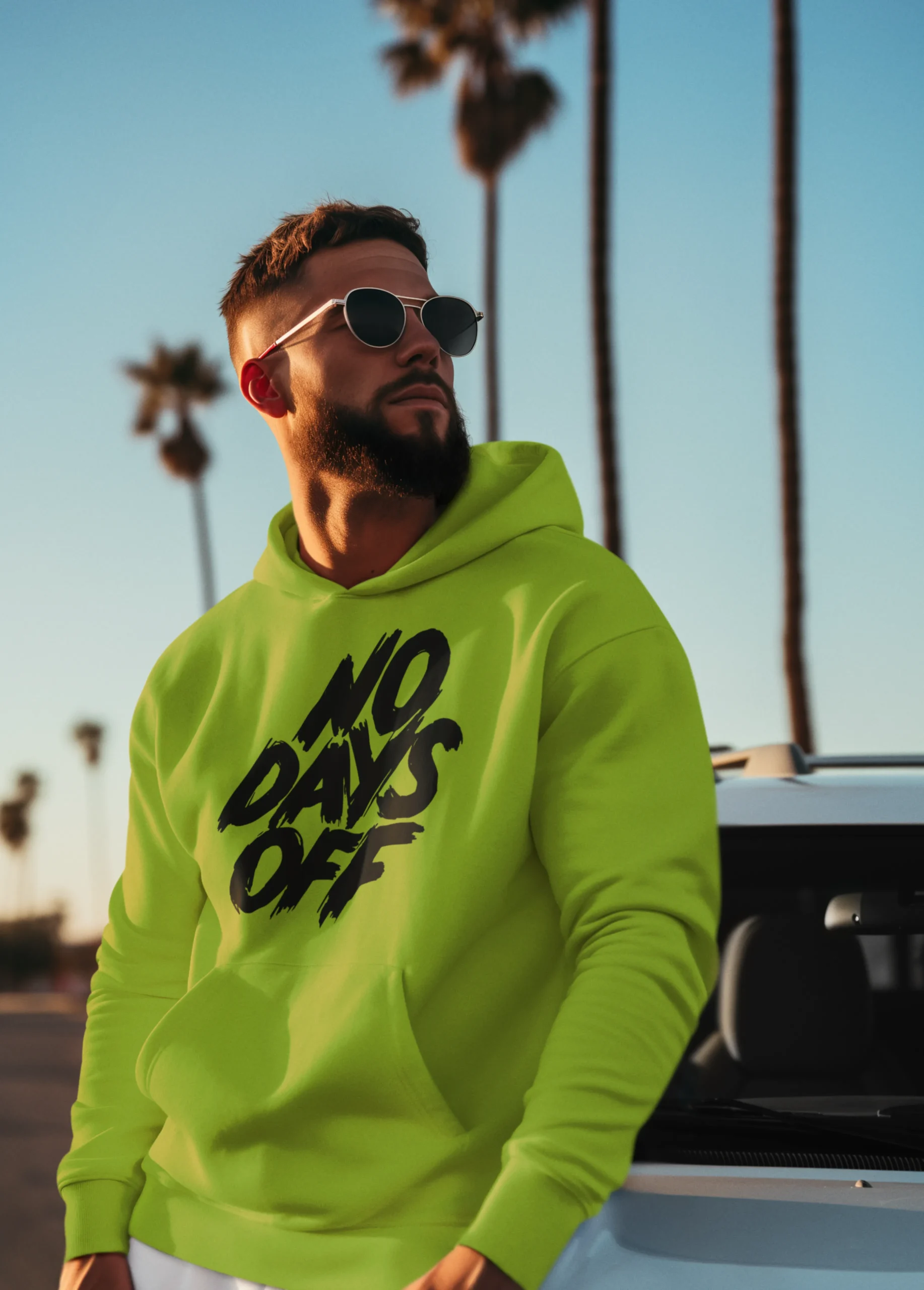 NO DAYS OFF | Premium Motivational Streetwear Hoodie - Image 3