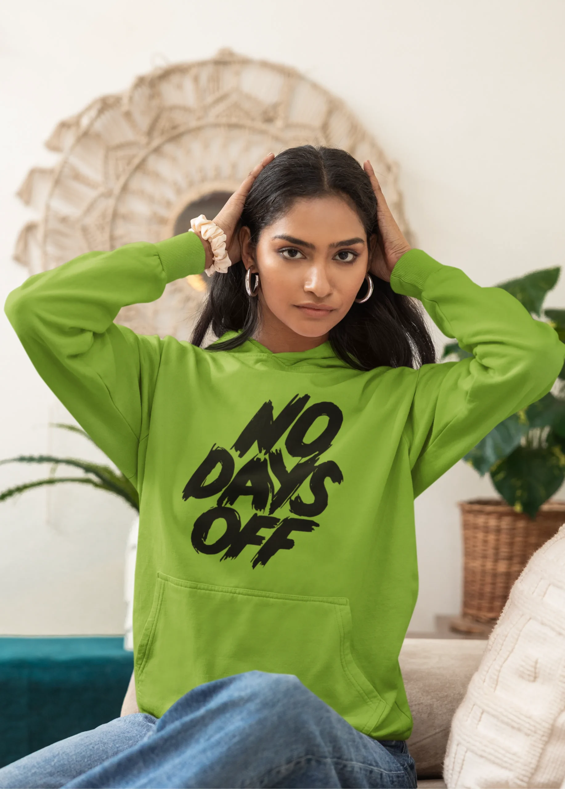 NO DAYS OFF | Premium Motivational Streetwear Hoodie - Image 4