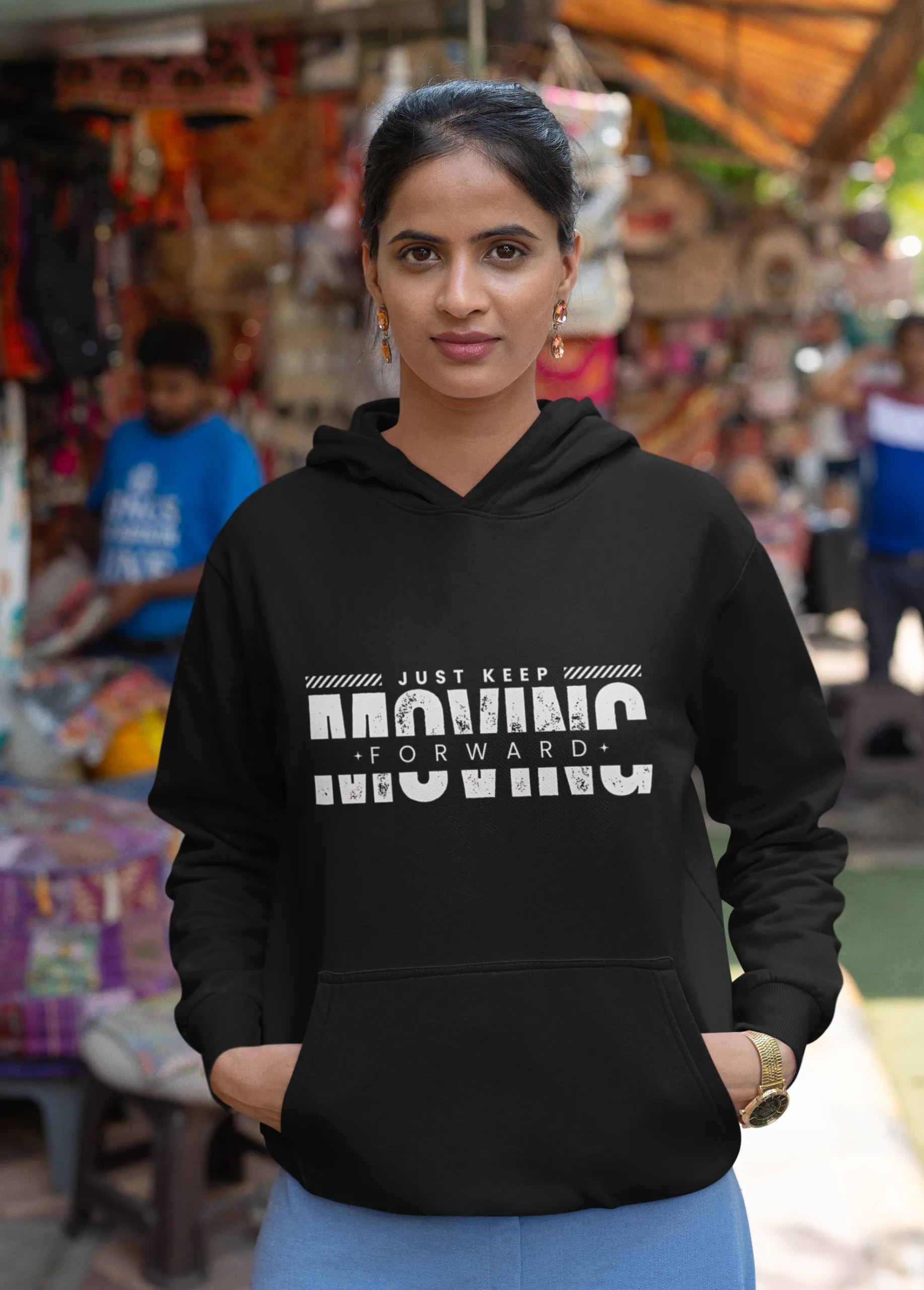 Just Keep Moving Forward | Premium Unisex Hoodie - Image 5