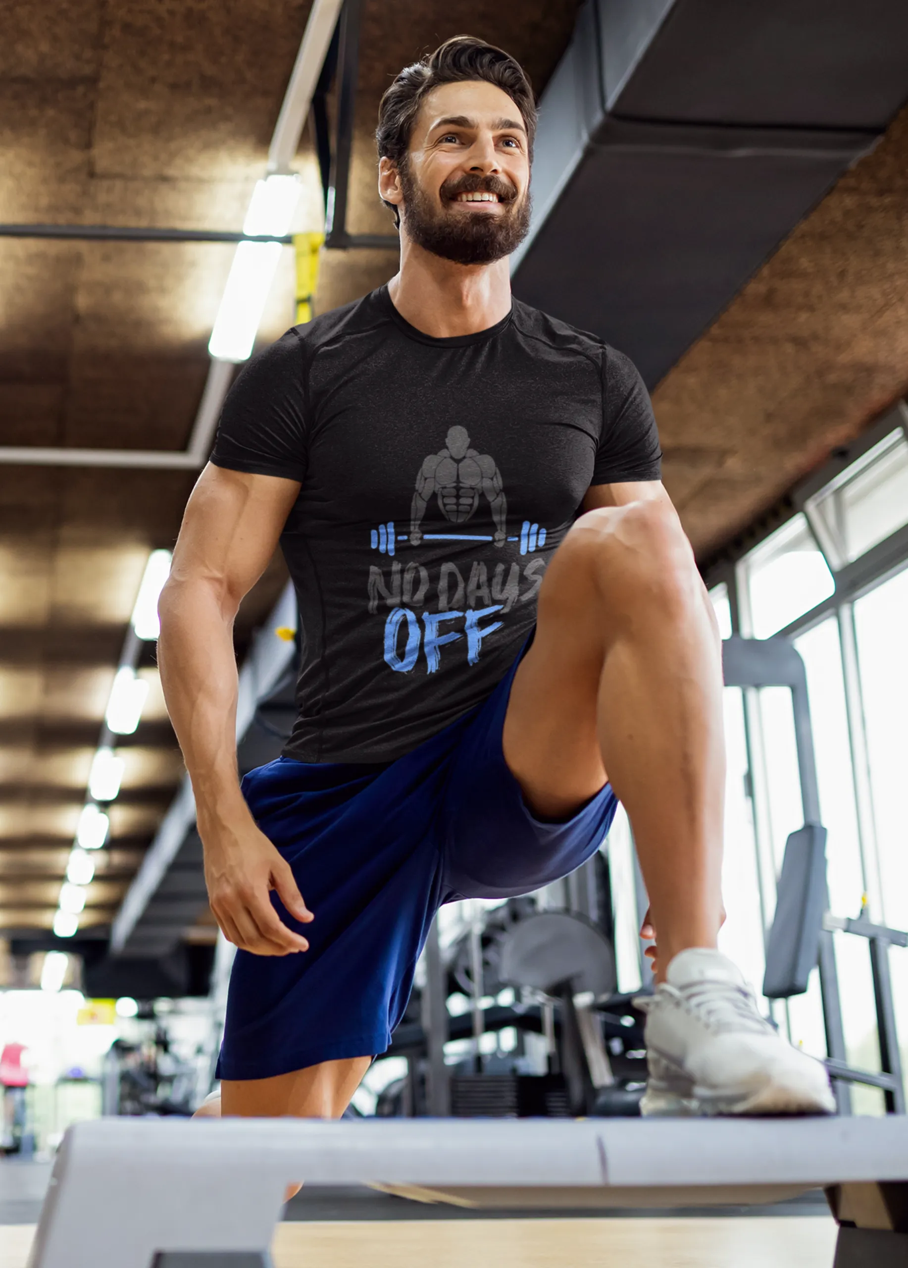 NO DAYS OFF | Premium Men's Gym & Fitness T-Shirt - Image 7