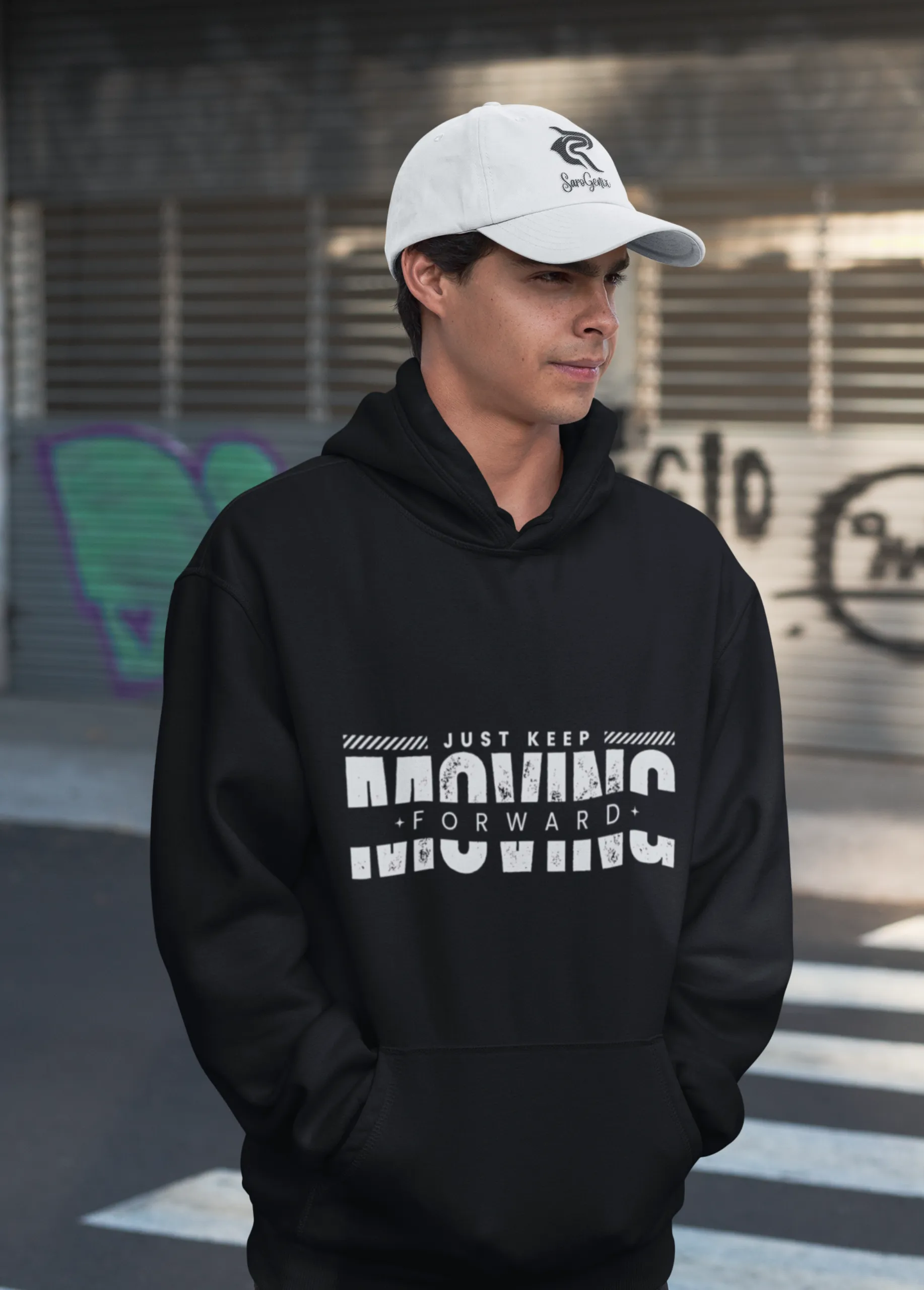 Just Keep Moving Forward | Premium Unisex Hoodie - Image 8