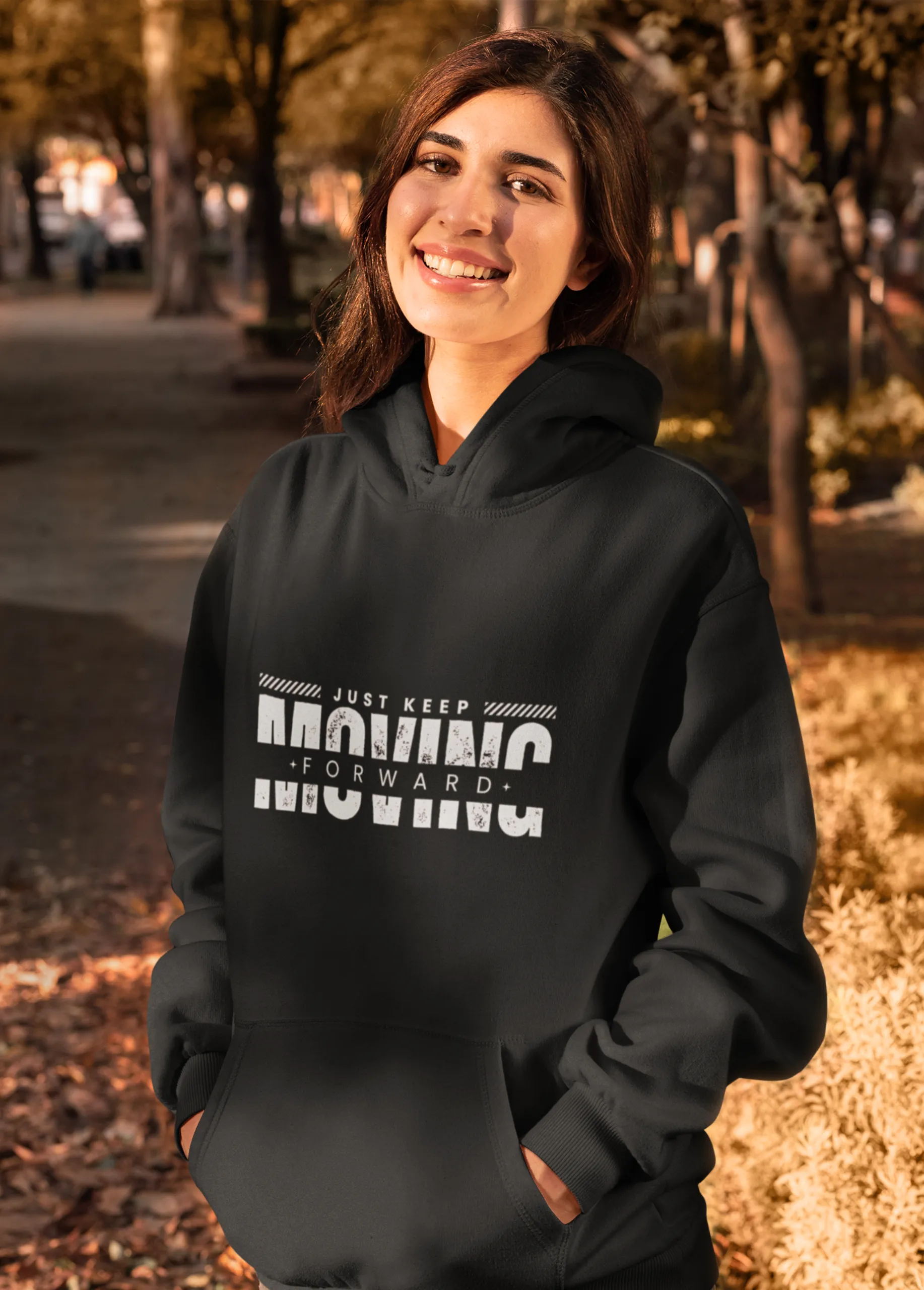 Just Keep Moving Forward | Premium Unisex Hoodie - Image 10