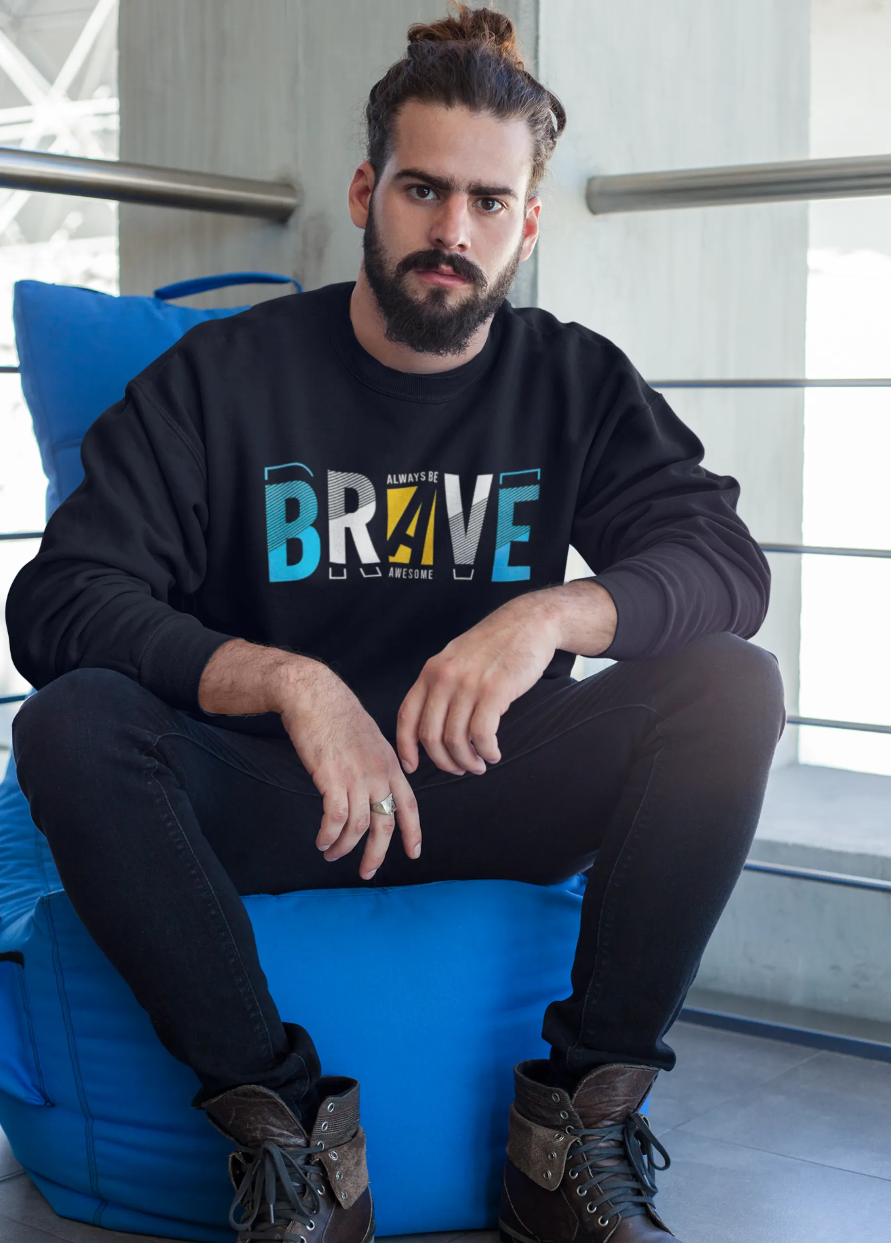 Always Be Brave | Premium Sweatshirt - Image 3