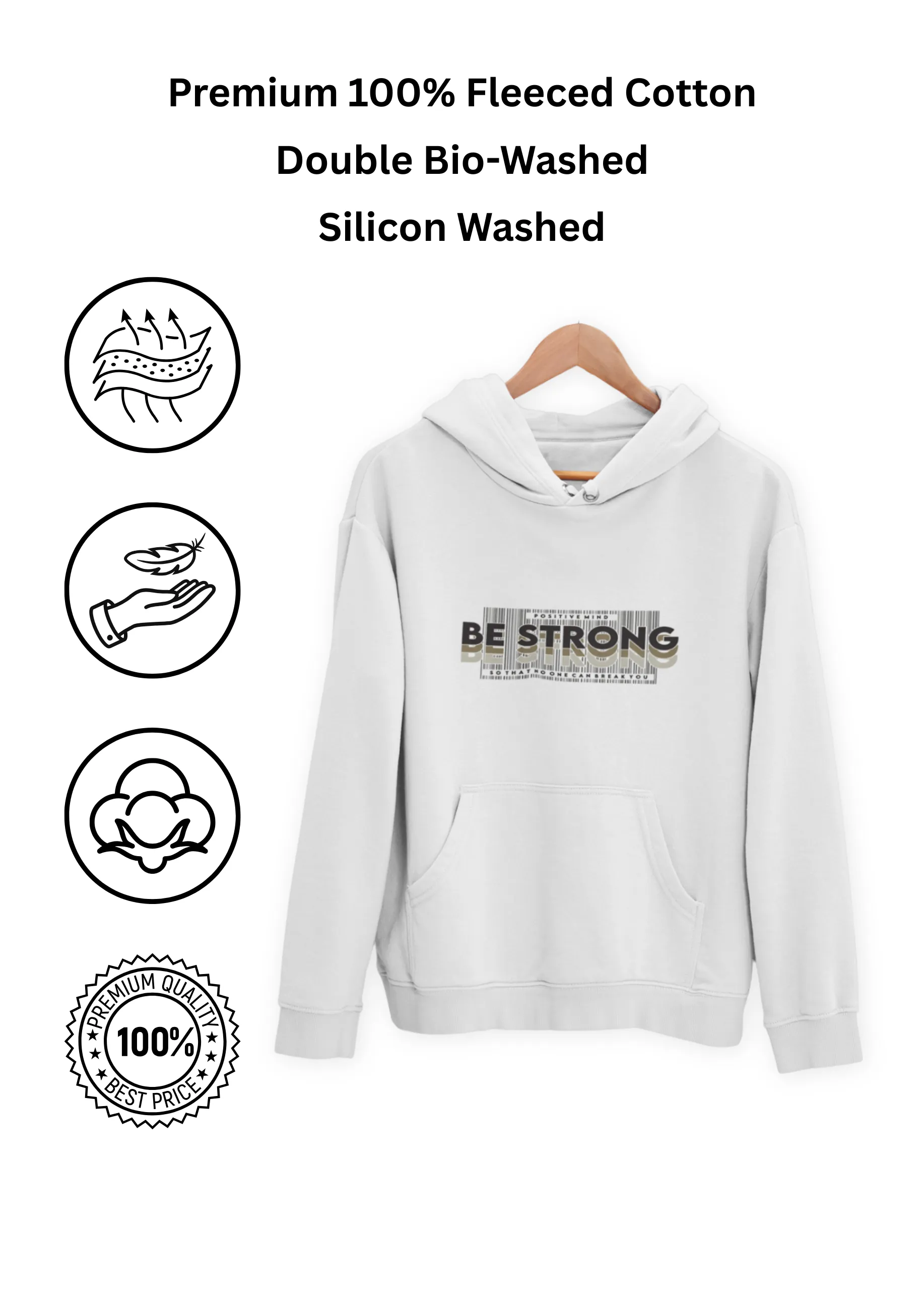 Be Strong | Premium Unisex Hoodie - Image 4