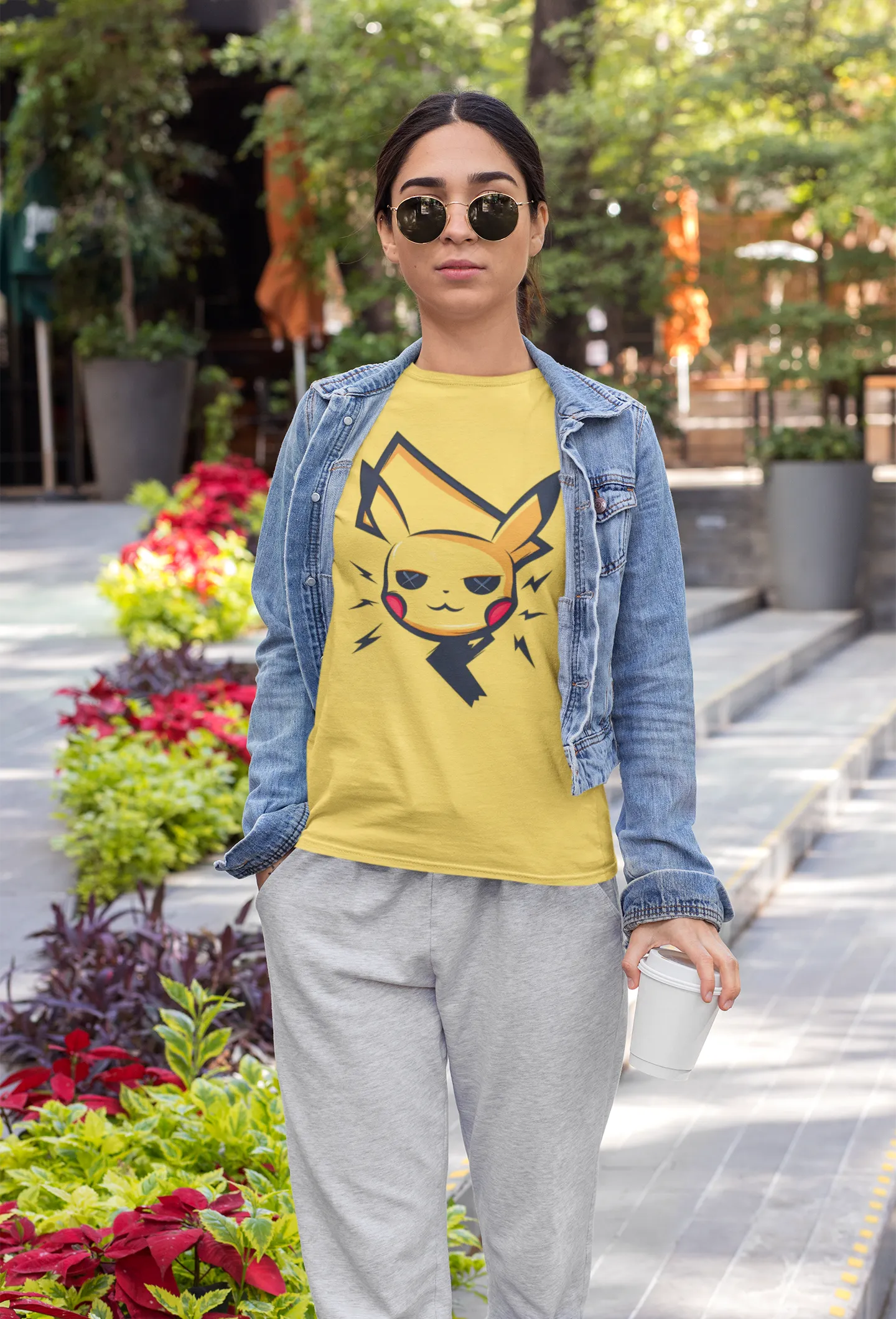 Electric Vibe Pikachu | Premium Women's Anime T-Shirt - Image 3