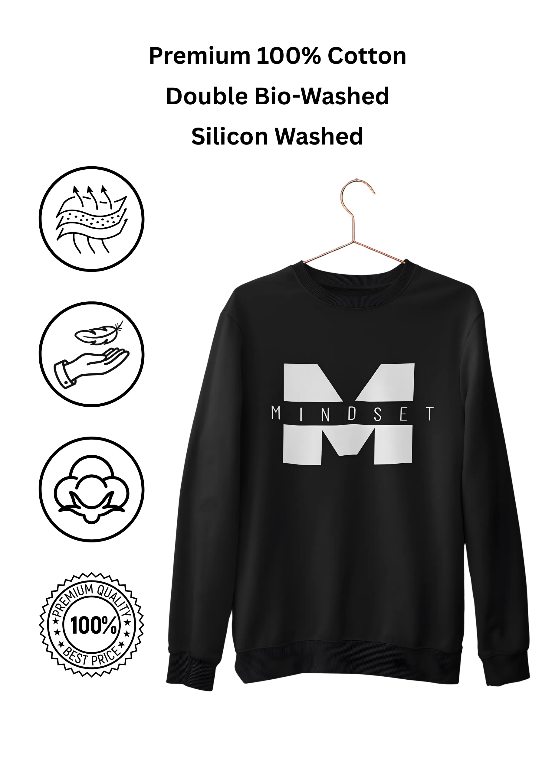 MINDSET | Premium Minimalist Sweatshirt for Men - Image 4