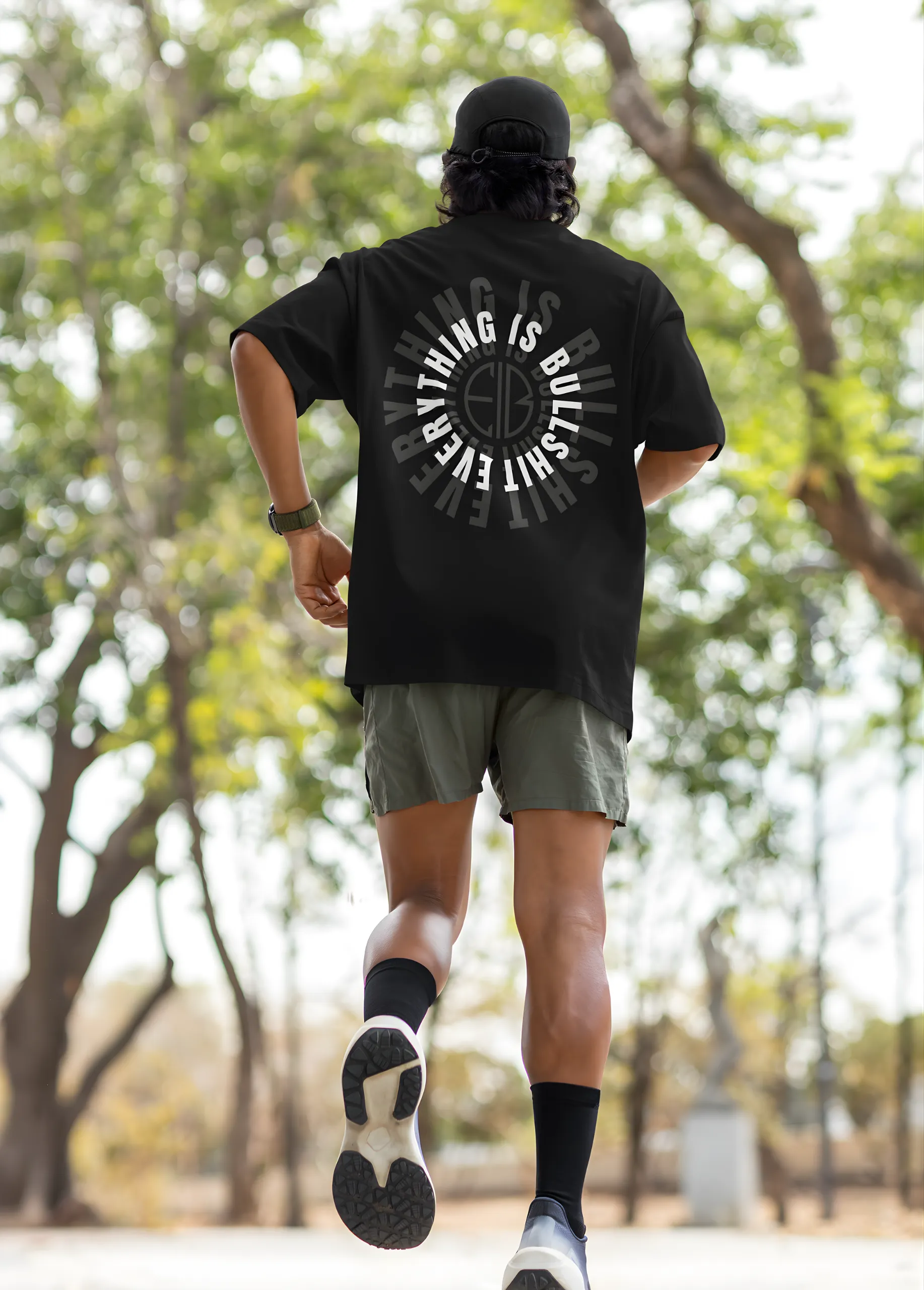 Everything Is Bullshit | Premium Oversized Back Print T-Shirt - Image 4