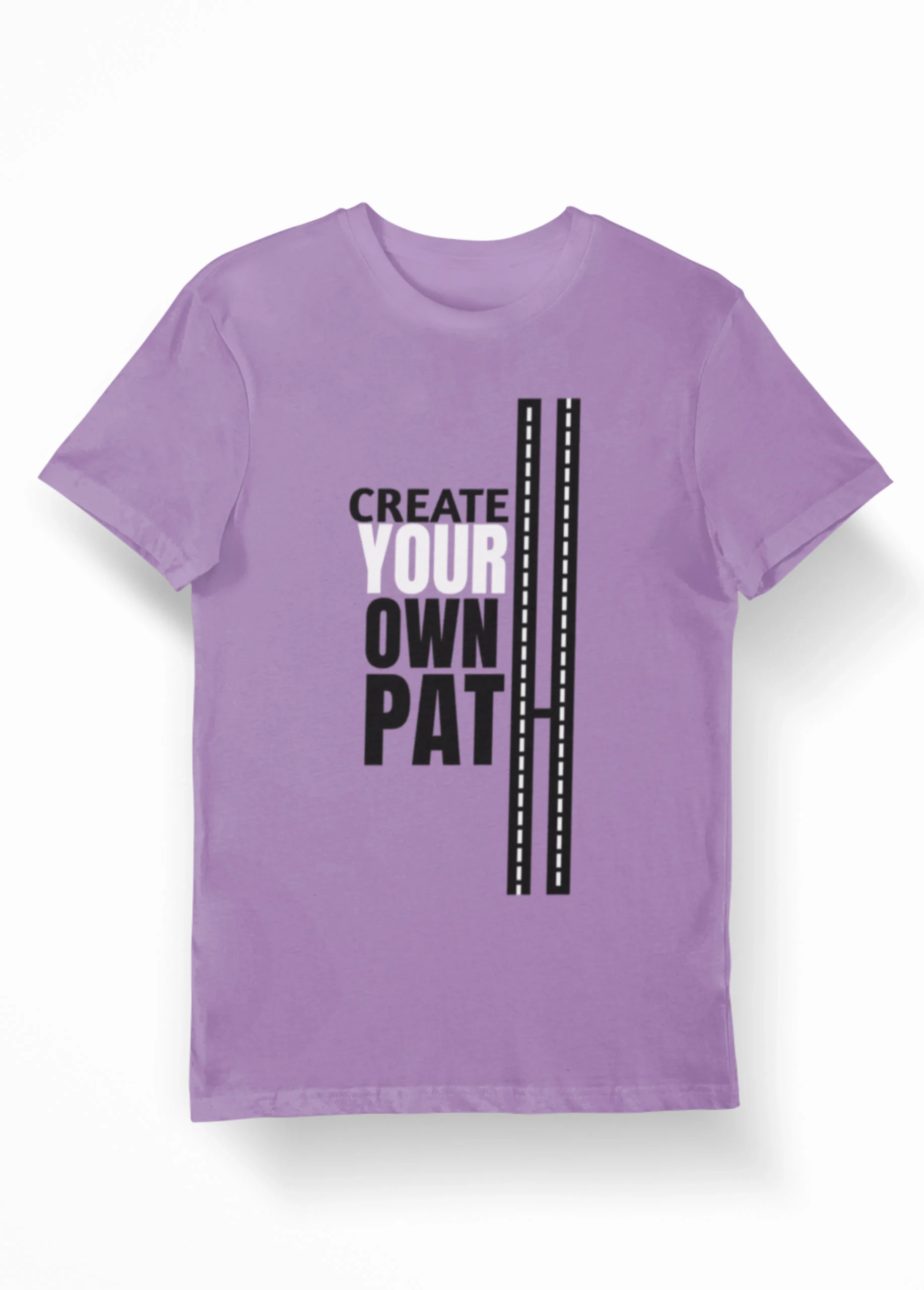 Create Your Own Path | Premium Lavender Unisex Oversized T-Shirt