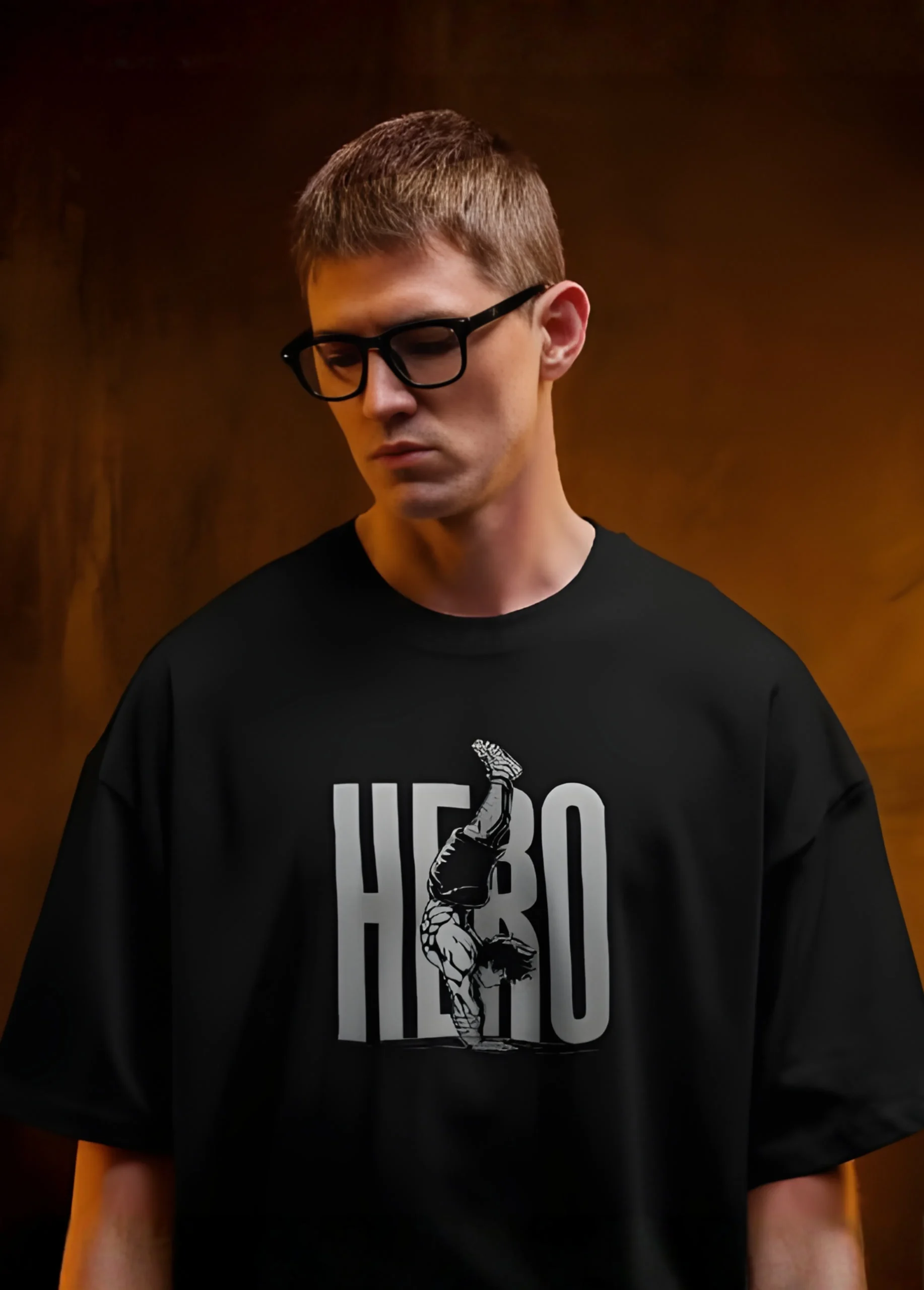 HERO | Premium 180 GSM Cotton Anime Streetwear T-Shirt - Image 2