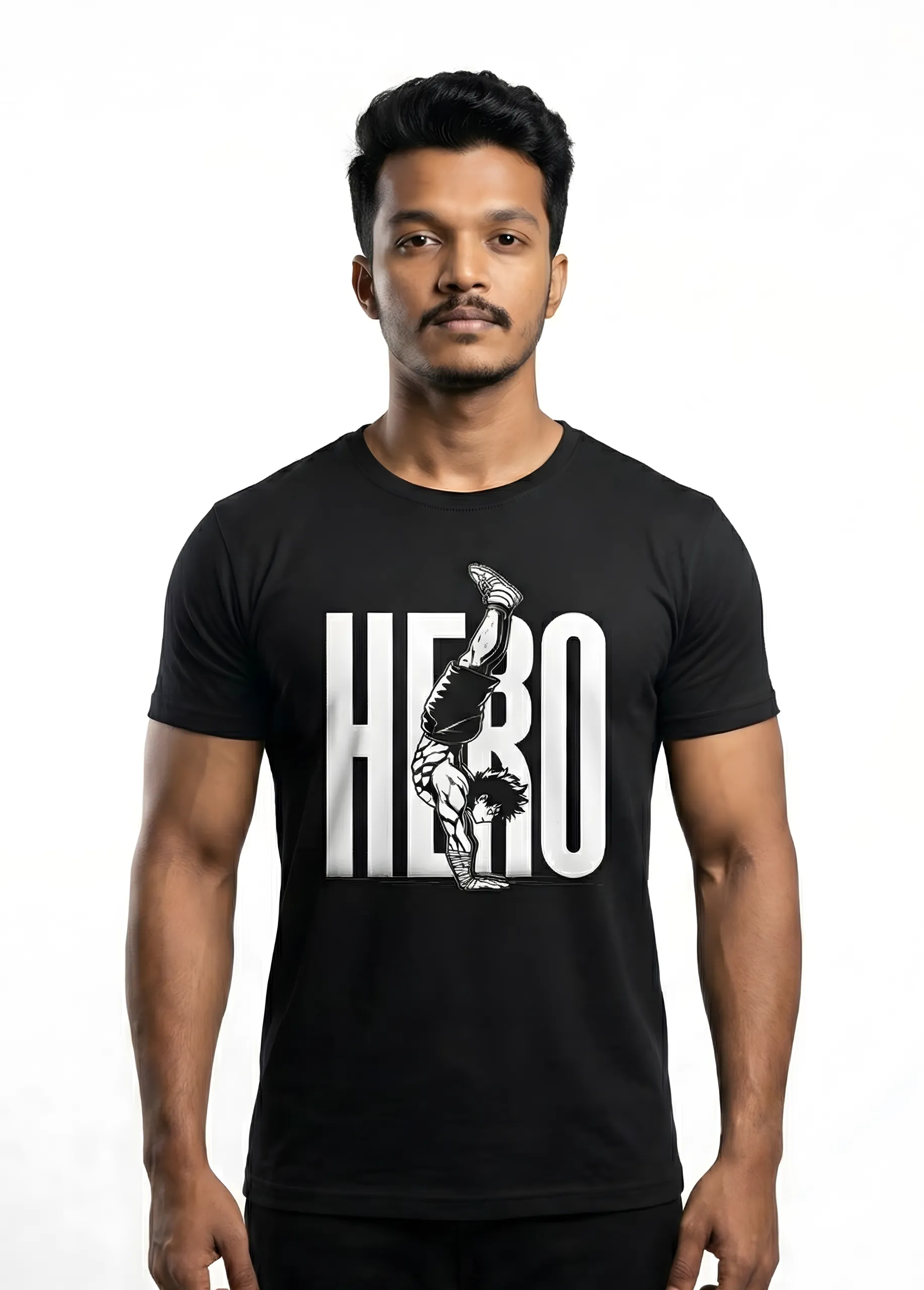 HERO | Premium 180 GSM Cotton Anime Streetwear T-Shirt - Image 6