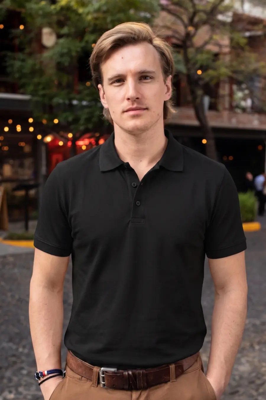 Black Unisex 220 GSM Pure Cotton Polo T-Shirt | Executive Solid Regular Fit Corporate Wear