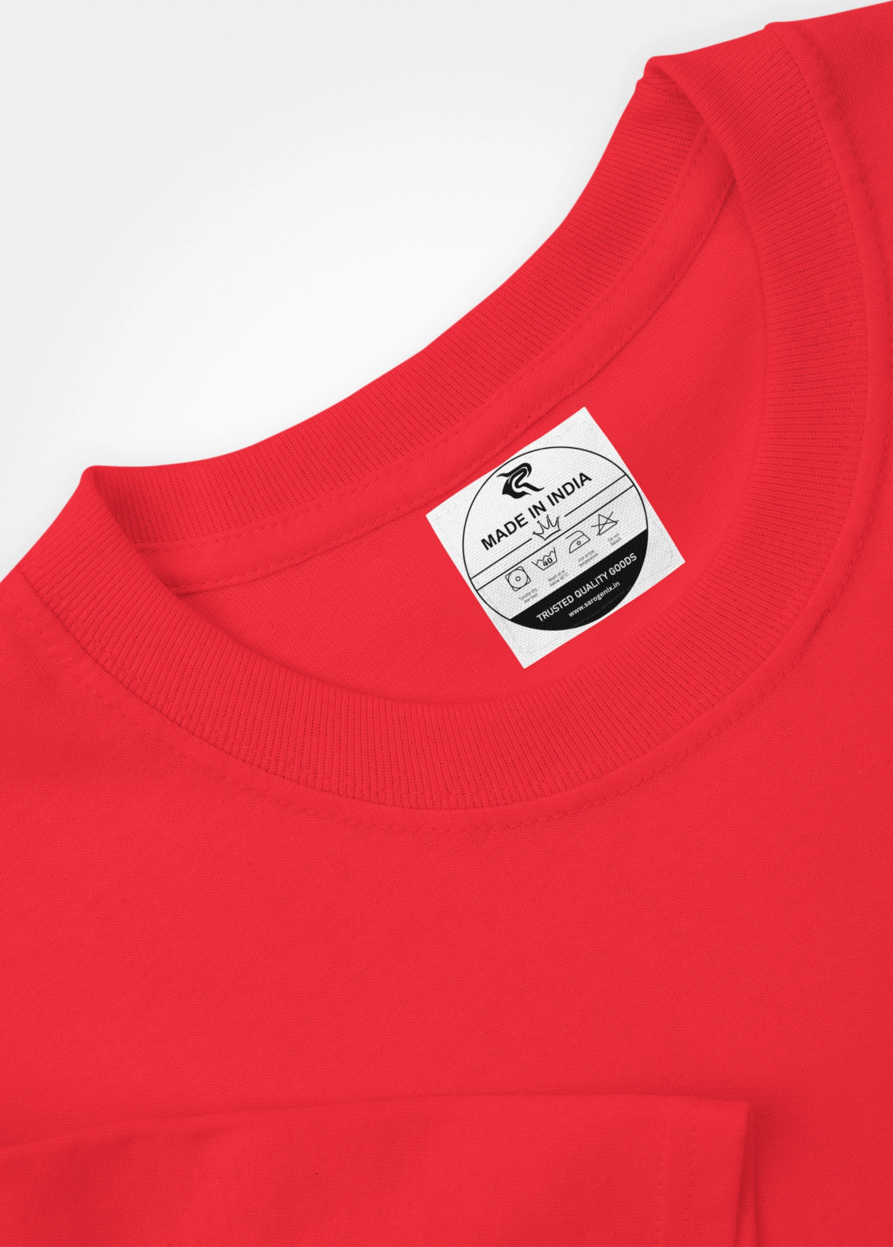 Red Unisex 220 GSM Pure Cotton Polo T-Shirt | Executive Solid Regular Fit Corporate Wear - Image 7